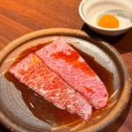 焼肉 十々 - 黒毛和牛ザブトンの焼きすき