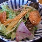 月と亀 - 2014.12・筑前インド定食 サラダ