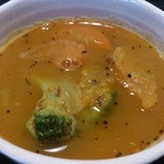 月と亀 - 2014.12・筑前インド定食 野菜カレー