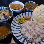 月と亀 - 2014.12・筑前インド定食 1000円