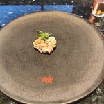 TEPPANYAKI 10 FUKUOKA - 魚の白子。これも鉄板焼。相方が、大変気に入ってました。