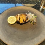 TEPPANYAKI 10 FUKUOKA - アワビ。鉄板焼してくれます。たぶん冷凍モノ。