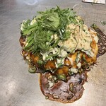 広島お好み焼 こてじゅう 広島駅ミナモア店 - お好み焼きマヨ炙り