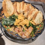 広島お好み焼 こてじゅう 広島駅ミナモア店 - ウニほうれん