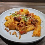 創作イタリアン Gemelli - 牛ホホ肉とポルチーニ茸のトマトソース　リガトーニ