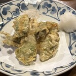 海鮮処 わたなべや - 牡蠣と青さの天ぷら