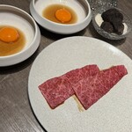 焼肉うしごろ - ザブトンのすき焼き トリュフ添え