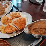 恵比須屋食堂 - ヒレかつとロースのカツカレー、恵比須カツカレーです