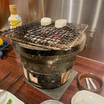 炭火焼肉 塩ホルモン もん太 - 長芋