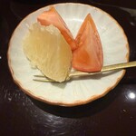 天ぷら たなか - 塩トマトとメロゴールド