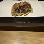天ぷら たなか - 椎茸に海老の詰め物
