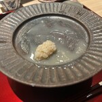 鮨けんすけ - 自家製オイスターソースを余さずいただく