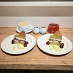 UNITY CAFE - ・ルイボスティー
                                ・濃いピスタチオのバスクチーズケーキ