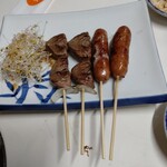 ギョウザとやきとりの又兵衛 - 心臓＆ウインナーを追加