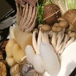 オリジナル洋風鍋 マルミット - お野菜と魚介類と自家製ソーセージ