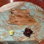 焼とり 鳥次 - 鳥刺し（昆布締め）