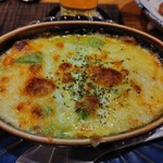 海鮮酒場わんす - ｱﾎﾞｶﾄﾞﾁｰｽﾞ焼(お魚も入ってた)