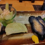 海鮮酒場わんす - 漬物盛り合わせ②(ｵｼｬﾚですね)