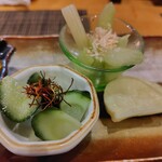 海鮮酒場わんす - 漬物盛り合わせ①(5点盛り♪)