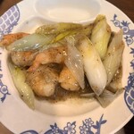 バーミヤン 東大宮店 - 海老の黒胡椒ねぎ塩炒め（小皿）