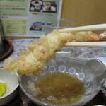 きしめん よしだ - えび天　いただきます(^^♪