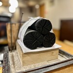 炭手前 鷽 - カウンター上の炭