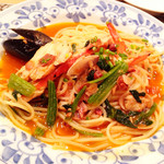 鎌倉パスタ 名古屋パルコ店 - ずわい蟹と貝類のブイヤベース風パスタ