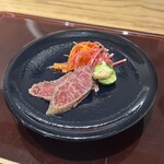 肉料理ふくなが - 前菜盛 牛の炙り