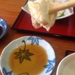 海鮮・話食処 しん - ゆばをもらってご満悦