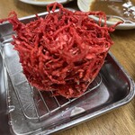 大衆酒場 増やま - 紅生姜のかき揚げ