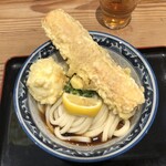 難波千日前 釜たけうどん 八重洲北口店 - ちく玉天ぶっかけ