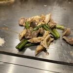 お好み焼きと鉄板焼きの店 なかまた - ヤゲンと砂肝（お好み焼きと鉄板焼きの店 なかまた）2025.5