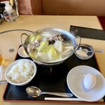 火鍋屋 - 豚肉白湯鍋ランチ1,150円