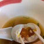 らぁ麺専門店 高はし - 味玉は良いカンジの半熟✨️