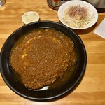 かれんど - キーマカリーオムスタイル、ライス少なめ