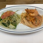 gragus - 明太子の大葉ジェノベーゼ　天使海老のトマトクリーム