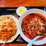 台湾料理 福興閣 - 台湾ラーメン＋キムチチャーハンセット