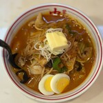 蒙古タンメン中本 - ゴモミ＋野菜大盛り＋バター＋低糖質麵変更