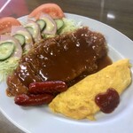 レストラン八州 - 料理写真:Bランチ、ライス付き