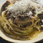 배고파  - 牛タン(タン先？)のパスタ