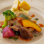 ジョウハナーレ - 南砺ポークのソテー トマトバジルソース