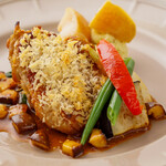 ジョウハナーレ - チキンのソテー きのこと粒マスタードソース