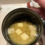 鮨料理 一高 - あら汁（味噌汁）
