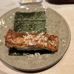 鮨料理 一高 - 鰻の山わさびかけ（炙り醤油）