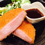 二代目 倉蔵商店 - ハムかつ！！！こんなに厚いハムかつ、見たことない！ 肉の食感！！ 