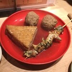 お多幸 - つみれ、厚揚げ、ツブ貝