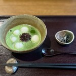 甘味処 楓 - 抹茶ぜんざい