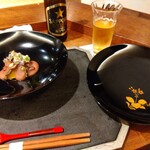 茂幸 - ◆先付﻿ 鮑を使った梅善哉(ぜんざい)