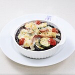 季節野菜の焼き黒カレーライス