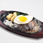 国産粗挽きハンバーグ&目玉焼き